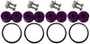 Torque Solution TS-UNI-026PRC - Billet Bumper Quick Release Kit Combo (Purple): Universal