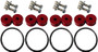 Torque Solution TS-UNI-026RC - Billet Bumper Quick Release Kit Combo (Red): Universal