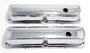 Trans-Dapt Performance 9296 - TRADITIONAL DESIGN VALVE COVERS; STOCK; FORD 352, 360, 390, 406, 427, 428 (NOT COBRAJET 428)- CHROME