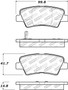 StopTech 305.14450 - 09-15 Hyundai Sonata Street Select Rear Brake Pads