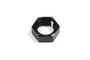 Triple X HF-72004BLK - Bulkhead Fitting Nut - 4 AN - Aluminum - Black Anodized - Each