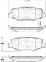 StopTech 308.12740 - Street Touring 07-17 Jeep Wrangler Rear Brake Pads