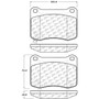 StopTech 308.13660 - Street Touring 08-09 Lexus IS F Rear Brake Pads