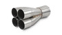 Vibrant 10308 - 4-1 SS Merge Collectors (2in Inlet Slipover ID 3in Merge Outlet OD) - Sold Individually