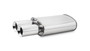Vibrant 1047 - StreetPower Turbo Oval Muff w/ Dual 3.5in Round Tips Straight Cut Bev Edge 3in inlet I.D