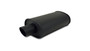 Vibrant 1146 - StreetPower FLAT BLACK Oval Muffler with Single 3in Outlet - 2.5in inlet I.D