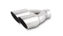 Vibrant 1333 - Dual 3.5in Round SS Exhaust Tip (Single Wall Angle Cut)