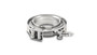 Vibrant 1494 - T304 SS V-Band Flange Assembly for 5in O.D. Tubing incl 2 V-Band flanges & 1 V-Band Clamp