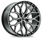 Vossen HF2-2B44 - HF-2 22x10.5 / 5x120 / ET38 / Deep Face / 72.56 - Brushed Gloss Black Wheel