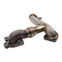 Wehrli WCF100211 - 11-16 Duramax LML Stainless 2in Up Pipe Kit w/ Gaskets (Passenger Side)