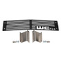 Wehrli WCF100290-RAW - 15-19 Chevrolet Silverado HD 6.6L LML/L5P Duramax Bumper Grille - Raw Stainless Finish