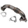 Wehrli WCF100648 - 01-04 Chevrolet 6.6L Duramax LB7 2in Stainless Passenger Side Up Pipe w/Gaskets (Twin Turbo)