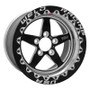 Weld 71MB508A55F - S71 15x8.33 / 5x4.5 BP / 5.5in. BS Black Wheel (Medium Pad) - Black Single Beadlock MT