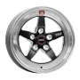 Weld 71MB-507B45A - S71 15x7 / 5x4.75 BP / 4.5in. BS Black Wheel (Medium Pad) - Non-Beadlock