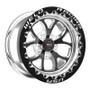 Weld 76MB7100B38F - S76 17x10 / 5x4.75 BP / 3.8in. BS Black Wheel (Medium Pad) - Black Single Beadlock MT