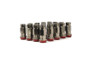 Wheel Mate 32946T - Muteki SR45-S Lug Nut Kit 12x1.50 - Smoke Titanium w/ Red Washers