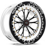 Weld 794P510212F - Vitesse 15x10 / 5x4.5 BP / 6.5in. BS Polished Wheel - Black Single Beadlock MT