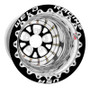 Weld 84B-515210CB - V-Series 15x15 / 5x4.5 BP / 5in. BS Black Wheel - Black Double Beadlock