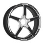 Weld 88B-1806255 - Alumastar 1-Piece 18x6 / 5x120 BP / 2.7in. BS Polished Wheel - Non-Beadlock - Black