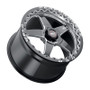 Weld S156B0084P38 - S156 15x10 Ventura 6 Drag 6x139.7 ET38 BS7.00 Gloss BLK MIL DIA 106.1