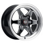 Weld S1567C089N07 - S156 17x5 Ventura 6 Drag 6x135 ET-07 BS2.75 Gloss BLK MIL DIA 87.1