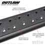 Westin 58-54085 - 2019 Dodge Ram Crew Cab ( Excludes 1500 Classic)  Outlaw Nerf Step Bars