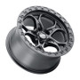 Weld W10879075500 - Off-Road W108 17X9.0 Ledge 5X127 ET00 BS5.00 Satin Black 71.5