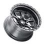Weld W10800084475 - Off-Road W108 20X10 Ledge 6X139.7 ET-18 BS4.75 Satin Black / Black Ring 106.1