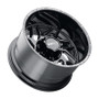 Weld W11709057500 - Off-Road W117 20X9 Fulcrum 5X127 5X139.7 ET00 BS5.00 Gloss Black MIL 87.1