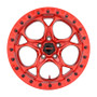 Weld W90670075450 - Off-Road W906 17X10 Ledge Beadlock 5X127 ET-25 BS4.50 Candy Red / Red Ring 71.5
