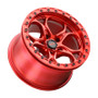 Weld W90670075450 - Off-Road W906 17X10 Ledge Beadlock 5X127 ET-25 BS4.50 Candy Red / Red Ring 71.5