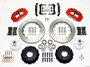 Wilwood 140-10486-R - Narrow Superlite 6R Front Hub Kit 14.00in Red 70-78 Camaro