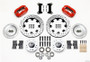 Wilwood 140-11275-DR - Forged Dynalite Front Kit 12.19in Drilled Red 82-92 Camaro//Firebird