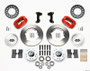 Wilwood 140-11017-R - Forged Dynalite Front Kit 11.00in Red 74-80 Pinto/Mustang II Disc Spindle only