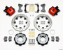 Wilwood 140-11900-DR - Combination Parking Brake Rear Kit 11.75in Drilled Red 2011 Fiesta Rear