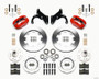 Wilwood 140-12022-R - Forged Dynalite Front Kit 12.19in Red 65-68 Chevy Impala -Drum Spindle