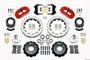 Wilwood 140-12637-DR - Narrow Superlite 6R Front Hub Kit 12.88in Drill Red 1965-1969 Mustang Drum Spindle