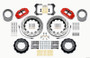 Wilwood 140-13330-DR - Narrow Superlite 4R Front Hat Kit 14.00in Drill Red 76-77 Ford Bronco Dana 44 w/Lines