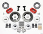Wilwood 140-13377-DR - Dynapro Dust-Boot Front Kit 11.00in Drilled-Red 74-80 Pinto/Mustang II Disc Spindle only