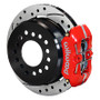 Wilwood 140-14400-DR - Dynapro 12 Bolt Low-Pro Rear Kit w/ E-Brake 11in Drilled & slotted / 2.75-2.81in off - Red
