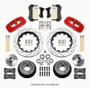 Wilwood 140-15053-DR - AERO6 Front Hub Kit 15.00 Drilled Red 67-69 Camaro 64-72 Nova Chevelle
