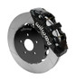 Wilwood 140-14819 - 09-13 Nissan 370Z/G37 Aero6 Big Brake Front Brake Kit - Slotted (Black)