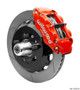 Wilwood 140-15552-R - 55-57 Chevrolet Bel Air Forged Narrow Superlite 6R Front Big Brake Kit - Red
