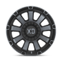 XD Wheels XD85221067418N - Xd852 Gauntlet 20X10 Satin Black With Gray Tint