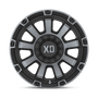 XD Wheels XD85221087418N - Xd852 Gauntlet 20X10 Satin Black With Gray Tint