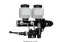 Wilwood 261-14252-BK - Tandem Remote M/C Kit w L/H Brkt & Prop Valve - 1 1/8in Bore Black