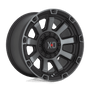 XD Wheels XD85279067400 - Xd852 Gauntlet 17X9 Satin Black With Gray Tint