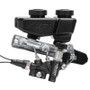 Wilwood 261-16962-BK - Remote Tandem M/C Kit w/Brkt and Valve - 1in Bore Black