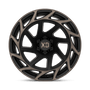 XD Wheels XD86022268644N - Xd860 Onslaught 22X12 Satin Black With Bronze Tint