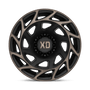 XD Wheels XD86022287644N - Xd860 Onslaught 22X12 Satin Black With Bronze Tint